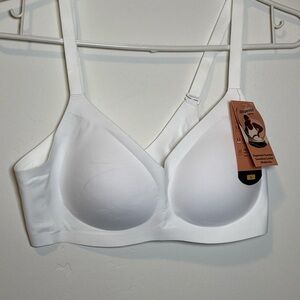 Shapermint Easentials White Seamless Comfort Bra Small NWT
